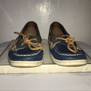 Sperry Top Siders Denim Plus Leather Trend Shoes